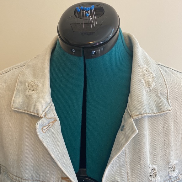 Highway Jeans Brand Medium Light-wash Button Down Denim Jacket w/ Four Pockets - Picture 6 of 14